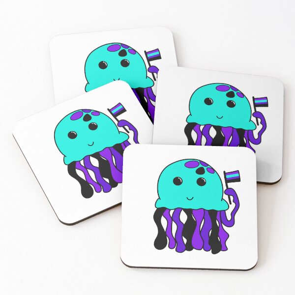 Item preview, Alexigender flag jellyfish designed and sold by bookwoof.