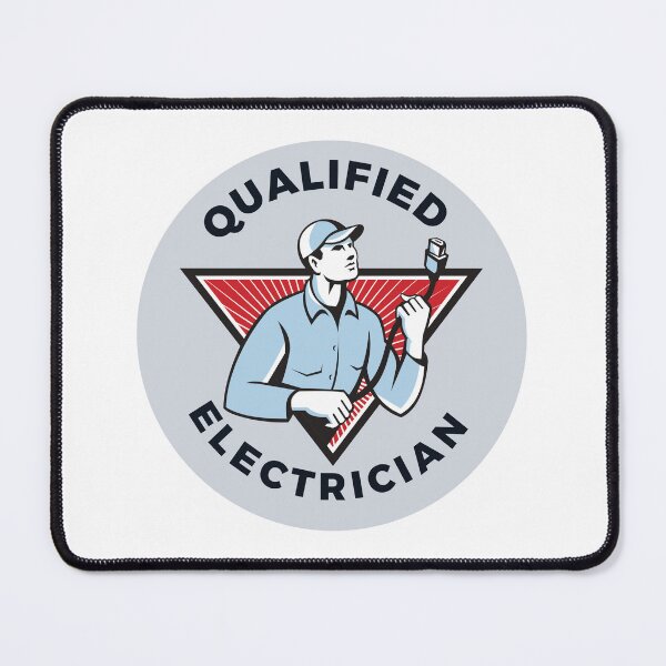 Item preview, Qualified electrician designed and sold by SmSm Main Street.
