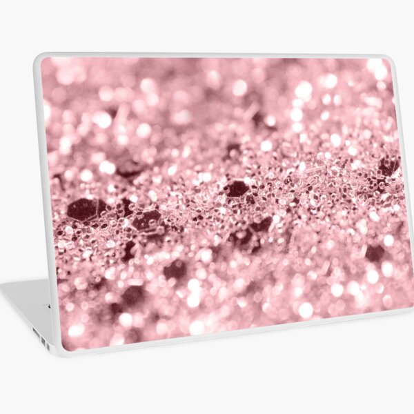 Rose Gold Blush Girls Glitter #1 (Faux Glitter) #shiny #decor #art Laptop Skin