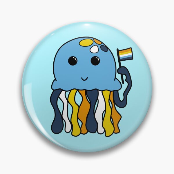 Item preview, Aroace flag jellyfish designed and sold by bookwoof.