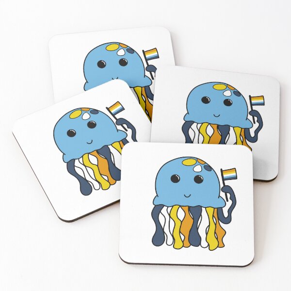 Item preview, Aroace flag jellyfish designed and sold by bookwoof.