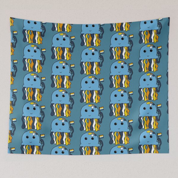Item preview, Aroace flag jellyfish designed and sold by bookwoof.