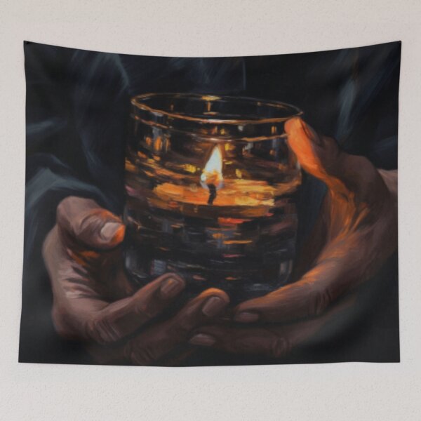 Item preview, Beautiful Oil painting of a candle fire designed and sold by SPECTRA005.