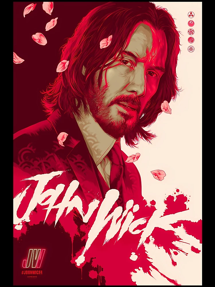 JOHN WICK 4 art Netflix The other side of life Poster by Hosa93