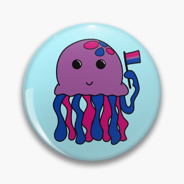 Artikelvorschau, Bisexual flag jellyfish entworfen und verkauft von bookwoof.