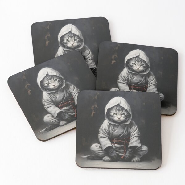 Item preview, Ninja Kitten Seated Art designed and sold by redstar19.
