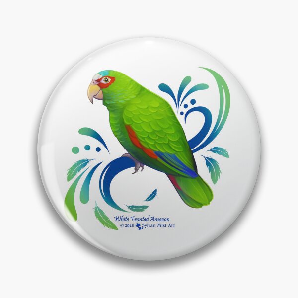 Item preview, White Fronted Amazon Parrot designed and sold by sylvanmist.