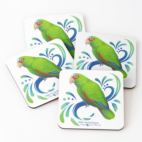 Item preview, White Fronted Amazon Parrot designed and sold by sylvanmist.