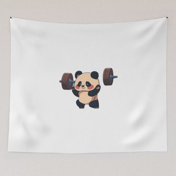 Aperçu de l'œuvre Bubu Dudu PANDA BEARS, Dudu fait de l'exercice créée et vendue par Threadsmiths.