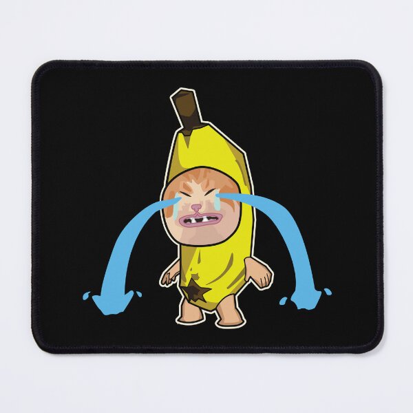 Item preview, cry banana cat (on black) designed and sold by Rzera-.