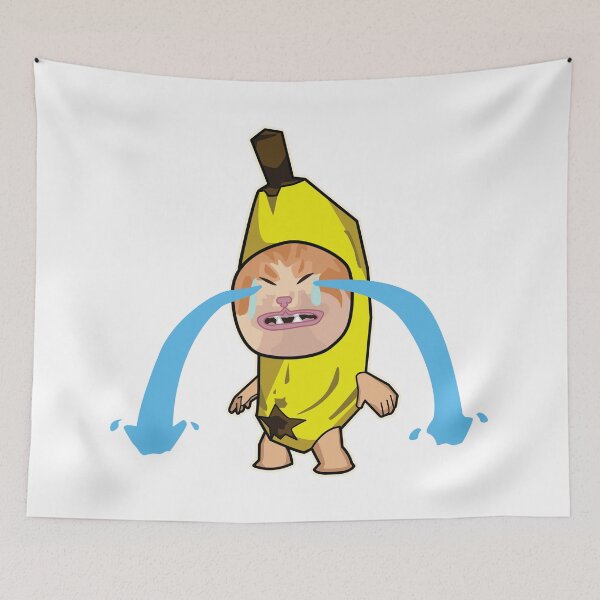 Item preview, crying banana cat (on white) designed and sold by Rzera-.