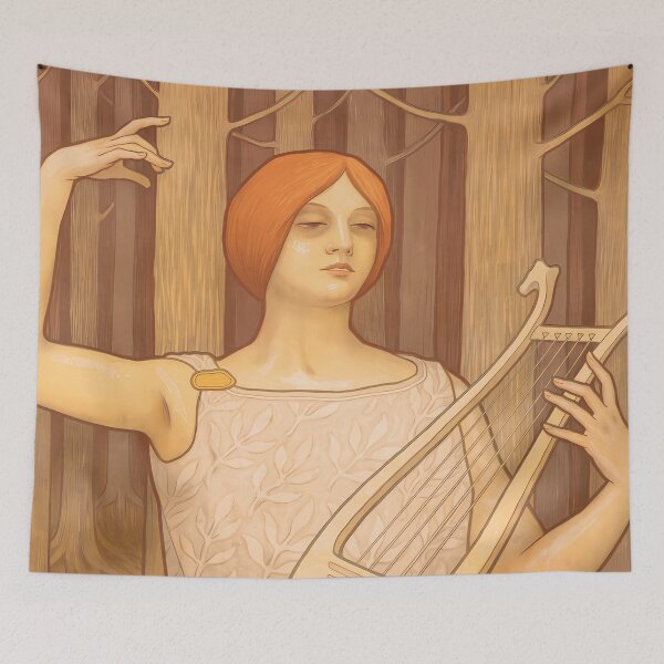 Item preview, Paul Berthon, La Lyre, Art Nouveau designed and sold by NouveauEra.