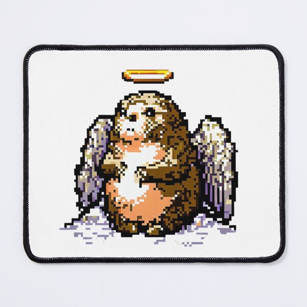 Item preview, Angelic groundhog pixel art designed and sold by GroundhogMs.