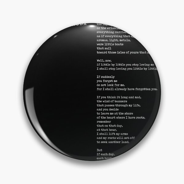 Item preview, If You Forget Me - Pablo Neruda Poem - Literature - Typewriter Print - Black designed and sold by Studio Grafiikka.