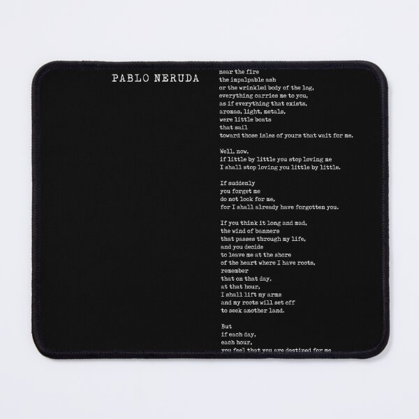 Item preview, If You Forget Me - Pablo Neruda Poem - Literature - Typewriter Print - Black designed and sold by Studio Grafiikka.