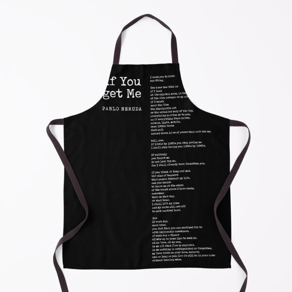 Item preview, If You Forget Me - Pablo Neruda Poem - Literature - Typewriter Print - Black designed and sold by Studio Grafiikka.