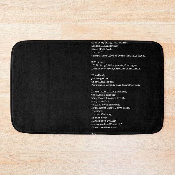 Item preview, If You Forget Me - Pablo Neruda Poem - Literature - Typewriter Print - Black designed and sold by Studio Grafiikka.