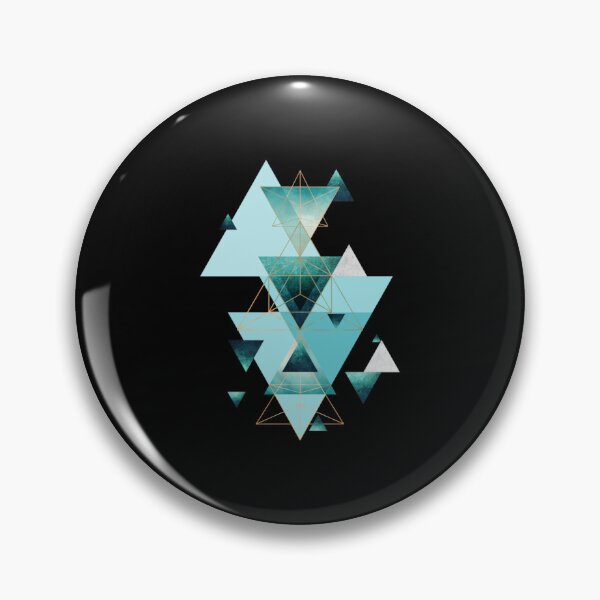 Item preview, Geometric Triangle Compilation in teal designed and sold by John Intelisano.