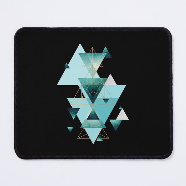 Item preview, Geometric Triangle Compilation in teal designed and sold by John Intelisano.