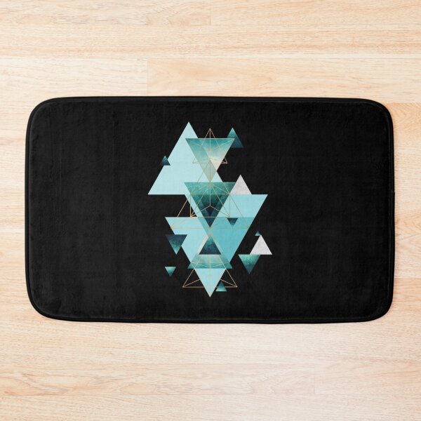 Item preview, Geometric Triangle Compilation in teal designed and sold by John Intelisano.