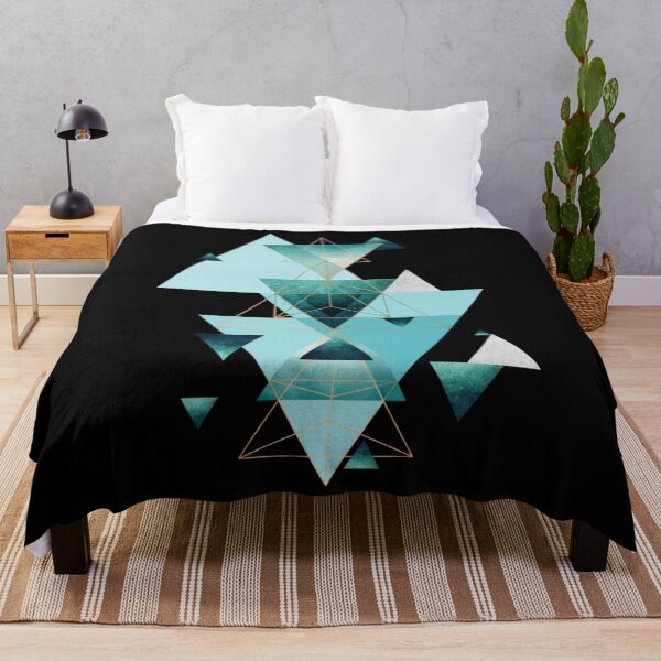 Item preview, Geometric Triangle Compilation in teal designed and sold by John Intelisano.