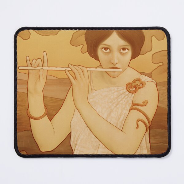 Item preview, Paul Berthon, La Joueuse De Flute, Art Nouveau designed and sold by NouveauEra.