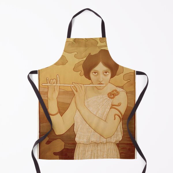 Item preview, Paul Berthon, La Joueuse De Flute, Art Nouveau designed and sold by NouveauEra.