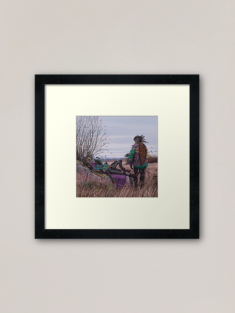 Alternate view of Vagabonds - The Magpie Charmer And Bub Framed Art Print