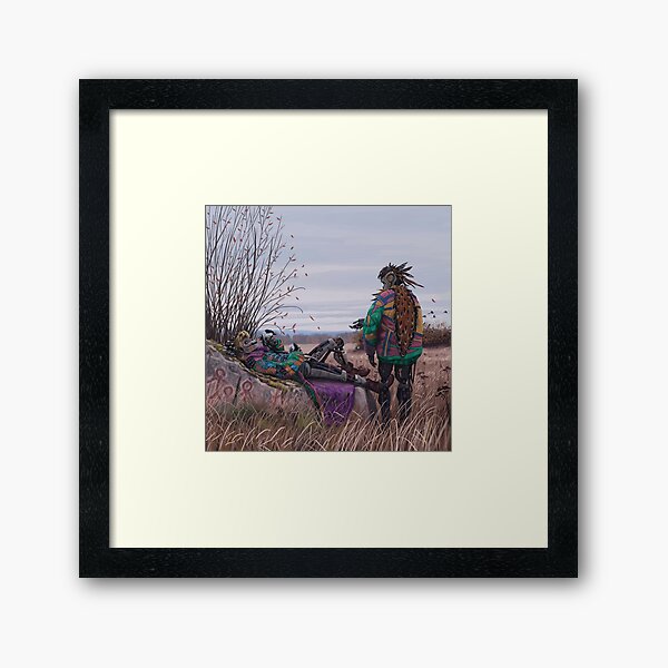 Vagabonds - The Magpie Charmer And Bub Framed Art Print