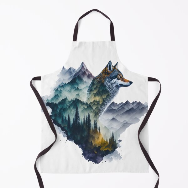 Item preview, Majestic Fusion of Wolf and Mountain designed and sold by arikanertug.