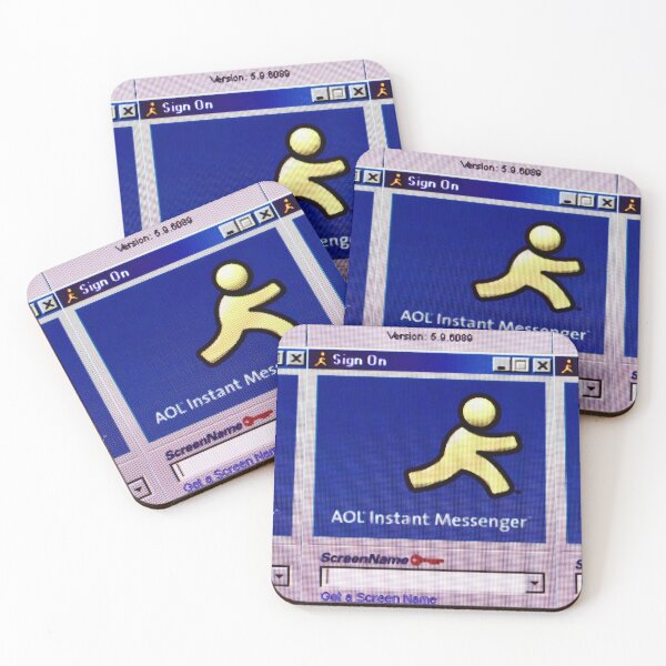 Item preview, Sign on- AOL Instant Messenger  designed and sold by ThatInstaGirl.