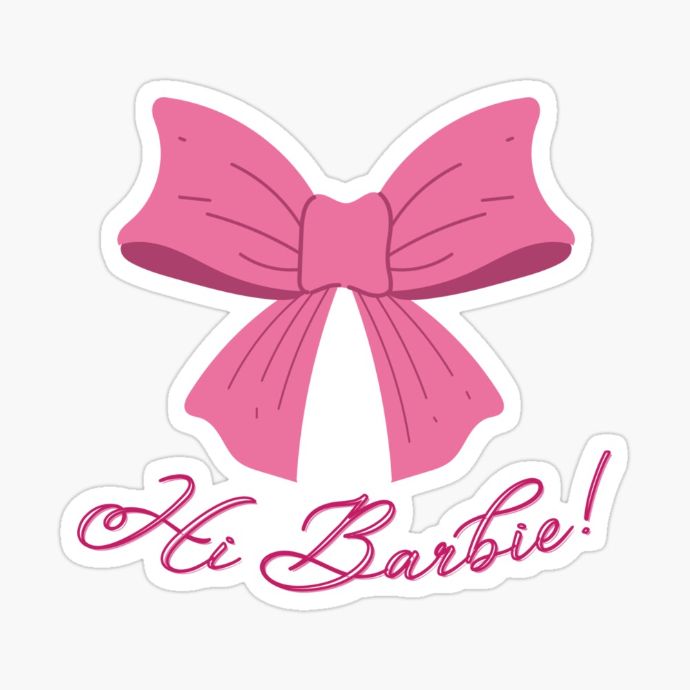 African Girl Barbie Badge Reel Hi Barbie Badge Reel Pink 