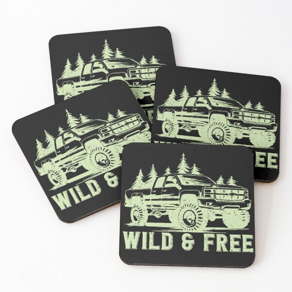 Item preview, 4x4 Off-Road Explorer Pickup - Wild & Free - Light Green designed and sold by RetroNeon.