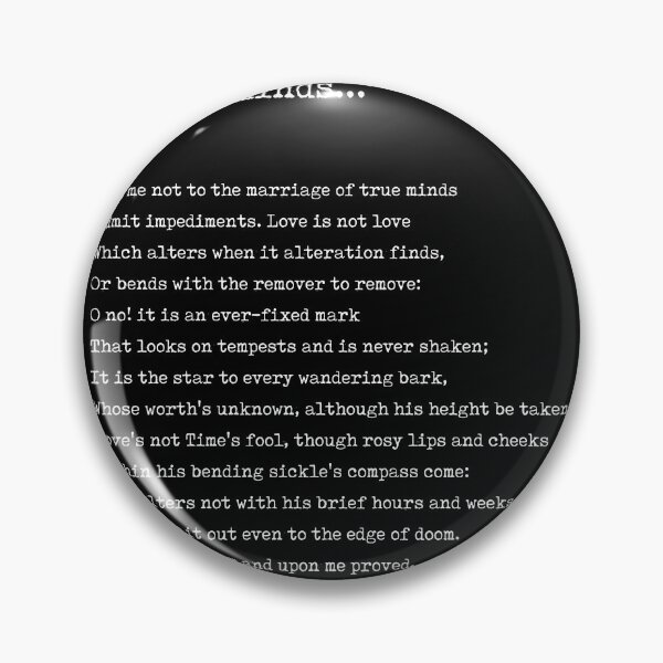 Item preview, Sonnet 116 - William Shakespeare Poem - Literature - Typewriter Print 1 - Black designed and sold by Studio Grafiikka.