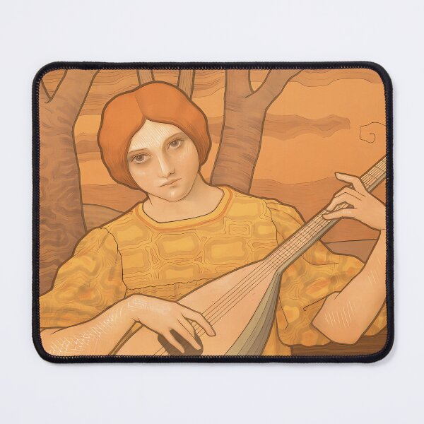 Item preview, Paul Berthon, La Mandore, Art Nouveau designed and sold by NouveauEra.