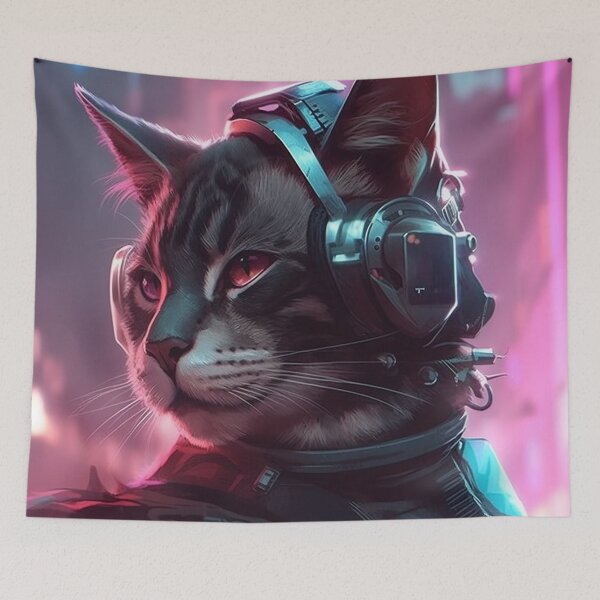 Item preview, Cyberpunk Cats Rule designed and sold by veldabarrel56.