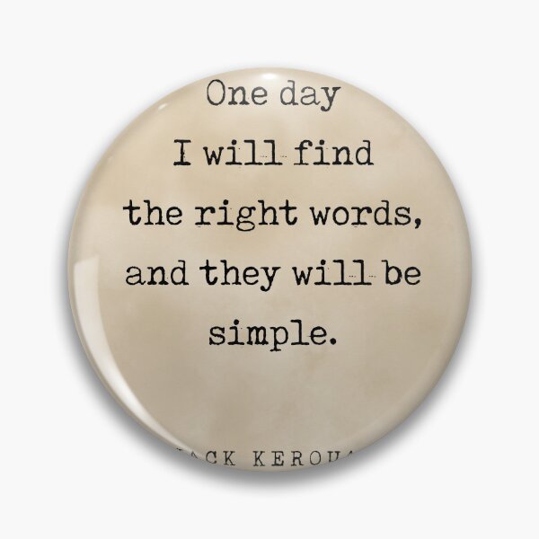 Item preview, One day I will find the right words - Jack Kerouac Quote - Literature - Typewriter Print - Vintage designed and sold by Studio Grafiikka.