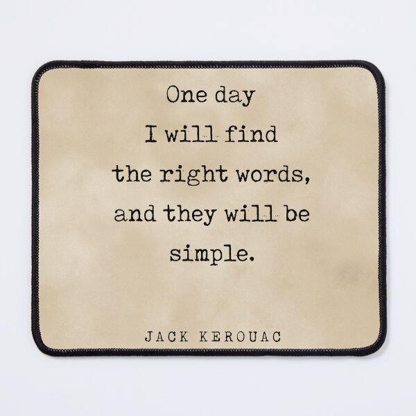 Item preview, One day I will find the right words - Jack Kerouac Quote - Literature - Typewriter Print - Vintage designed and sold by Studio Grafiikka.