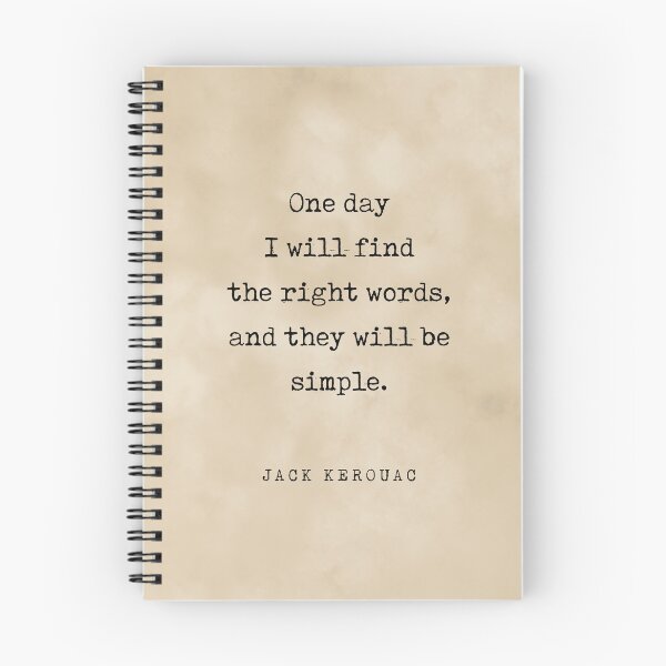 Item preview, One day I will find the right words - Jack Kerouac Quote - Literature - Typewriter Print - Vintage designed and sold by Studio Grafiikka.