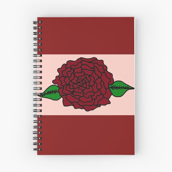 Item preview, Red Rose Hand Drawn Folk Artwork designed and sold by Earth Nature Creations.