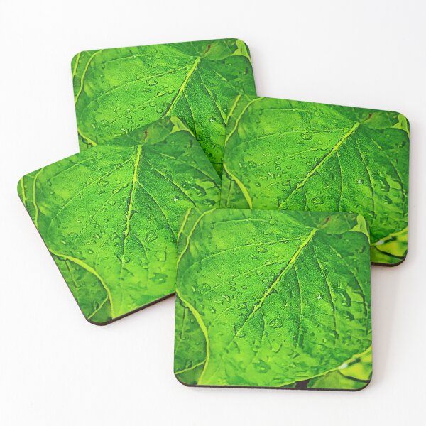 Item preview, Green leaf in the rain designed and sold by ArztNacht.