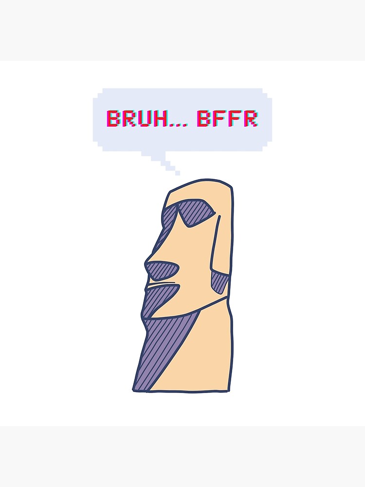 Moai BFFR Sticker | Art Board Print