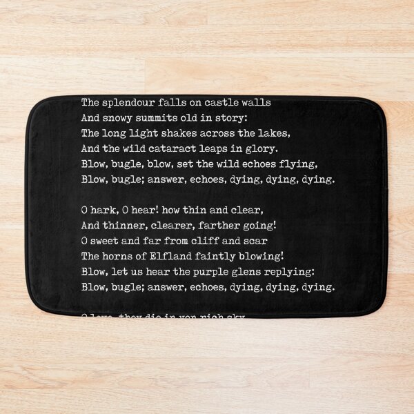 Item preview, Blow, Bugle, Blow - Alfred Lord Tennyson Poem - Literature - Typewriter Print - Black designed and sold by Studio Grafiikka.