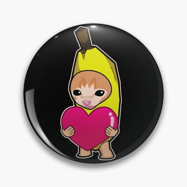 Item preview, Banana Cat holding heart Meme - happy happy designed and sold by Rzera-.