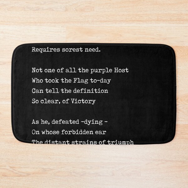 Item preview, Success is counted sweetest - Emily Dickinson Poem - Literature - Typewriter Print - Black designed and sold by Studio Grafiikka.