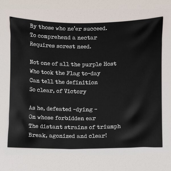 Item preview, Success is counted sweetest - Emily Dickinson Poem - Literature - Typewriter Print - Black designed and sold by Studio Grafiikka.