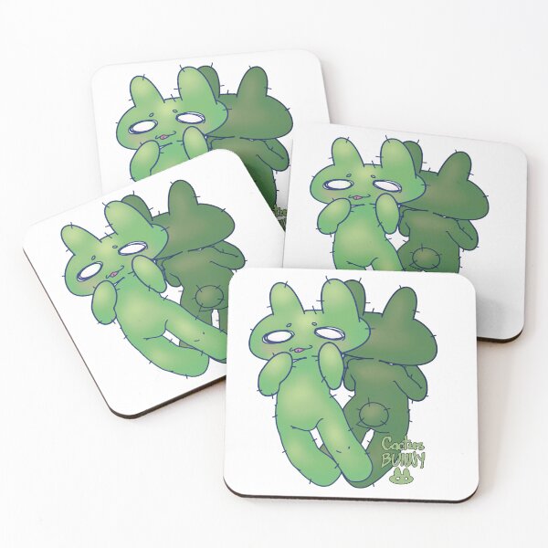 Item preview, Cactus Bunnies Back to Back fully rendered piece designed and sold by CactusBunnyGuy.
