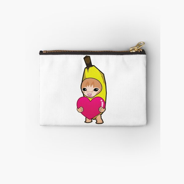 Item preview, banana cat holding heart (on white) meme designed and sold by Rzera-.