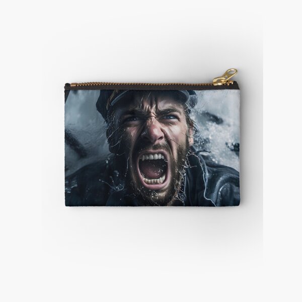 Item preview, Male Essence V: Illustration of a brave sailor facing the fury of the ocean in an epic battle against the waves. designed and sold by InsaneLEDP.
