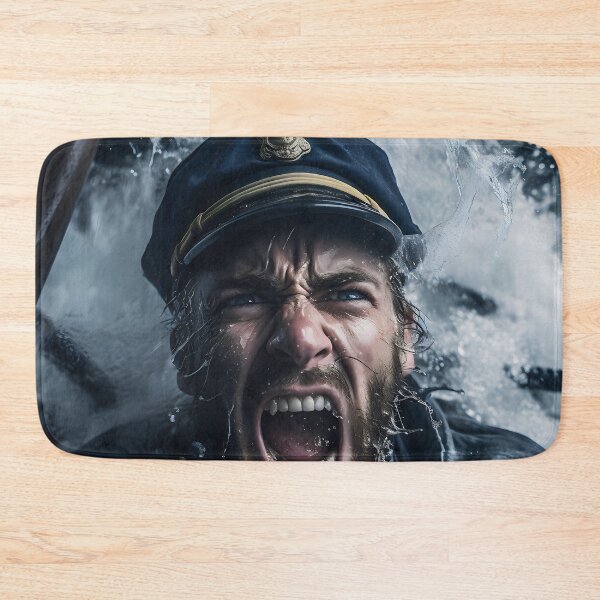 Item preview, Male Essence V: Illustration of a brave sailor facing the fury of the ocean in an epic battle against the waves. designed and sold by InsaneLEDP.